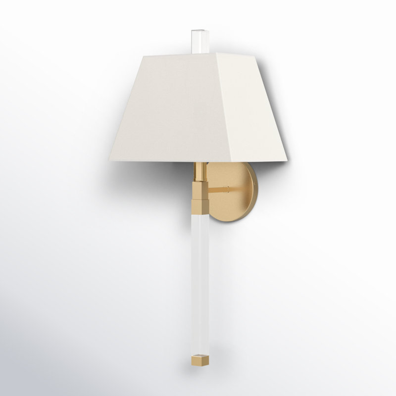 Omya Steel Armed Sconce, Aged Brass