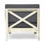 Chaise avec accoudoirs en bois gris R
