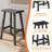 28.96"H Ergonomic Resin Footrest Bar & Counter Stool