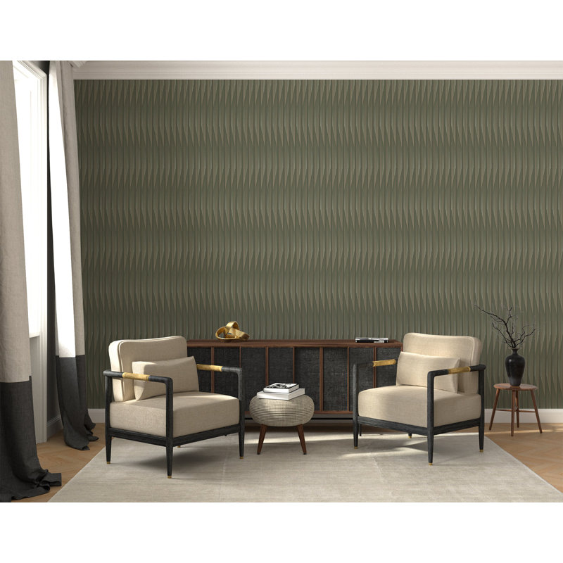 Kairos - Wallpaper by Sabrina Yvonne, Olive, Premium Paper