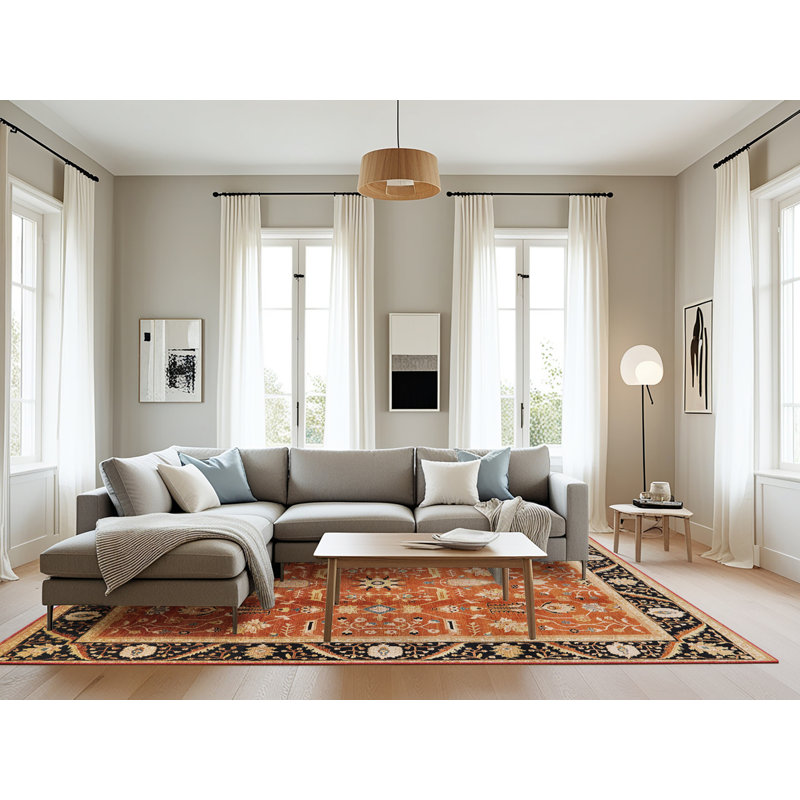 Tapis brun / noir Swarthofthi, Rectangle 8 pi x 12 pi