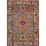 One-of-a-Kind 4'8" X 6'8" Hand Knotted Area Rug