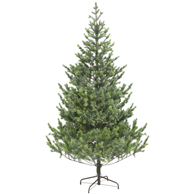 Arbre de Noël artificiel en cèdre réaliste de 6 pi avec 1933 pointes, assemblage facile et branches ignifuges pour un décor des Fêtes en toute sécurité