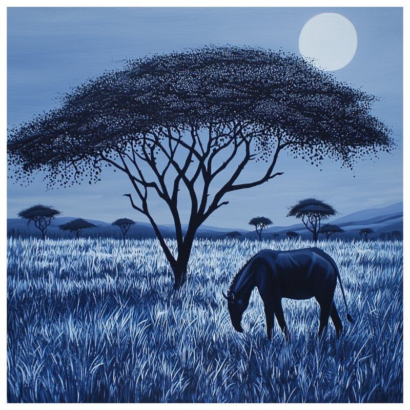 Rideaux de douche Blue Savanna, L 70 po x H 93 po