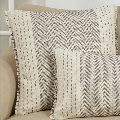 Housse de coussin décoratif en coton Carey Bindera