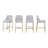 Gerlikka Upholstered Counter Stool with Metal Frame (Set of 4)