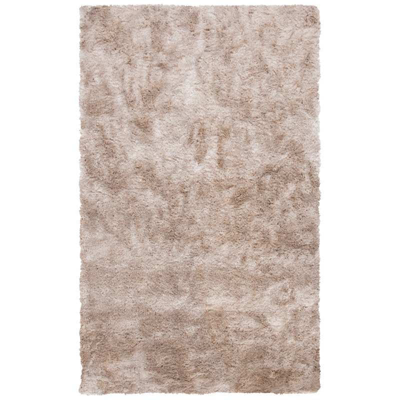 Tapis beige foncé touffeté à la main Jewell, Rectangle 4 pi x 6 pi