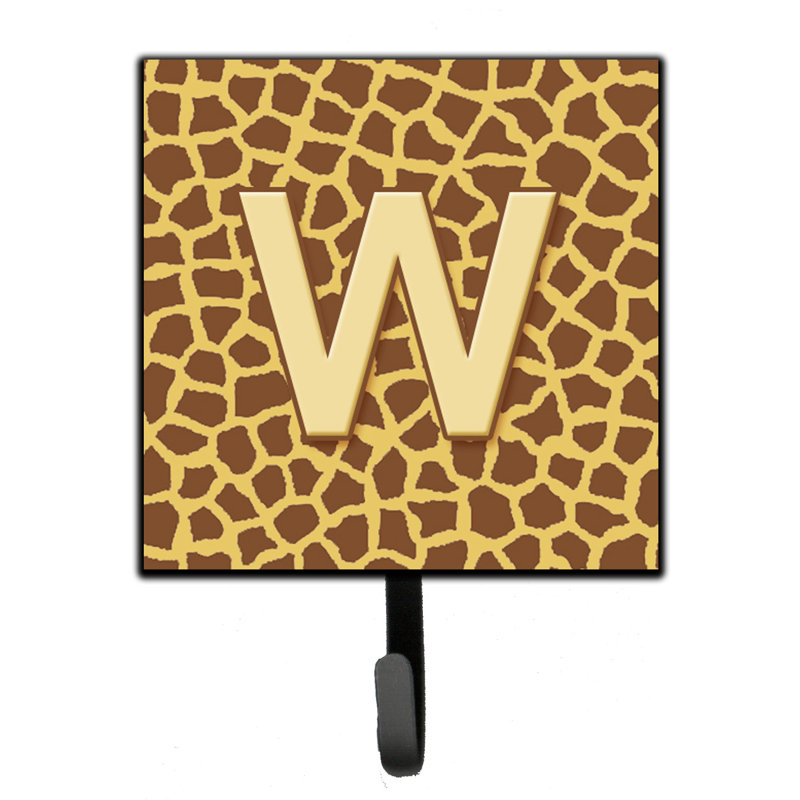 Porte-laisse giraffe monogramme et crochet mural, W