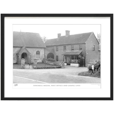 Fontmell Magna, Post Office And Chapel C1955 by Francis Frith - Single Picture Frame Print