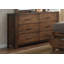 Commode double 6 tiroirs avec miroir Dietz
