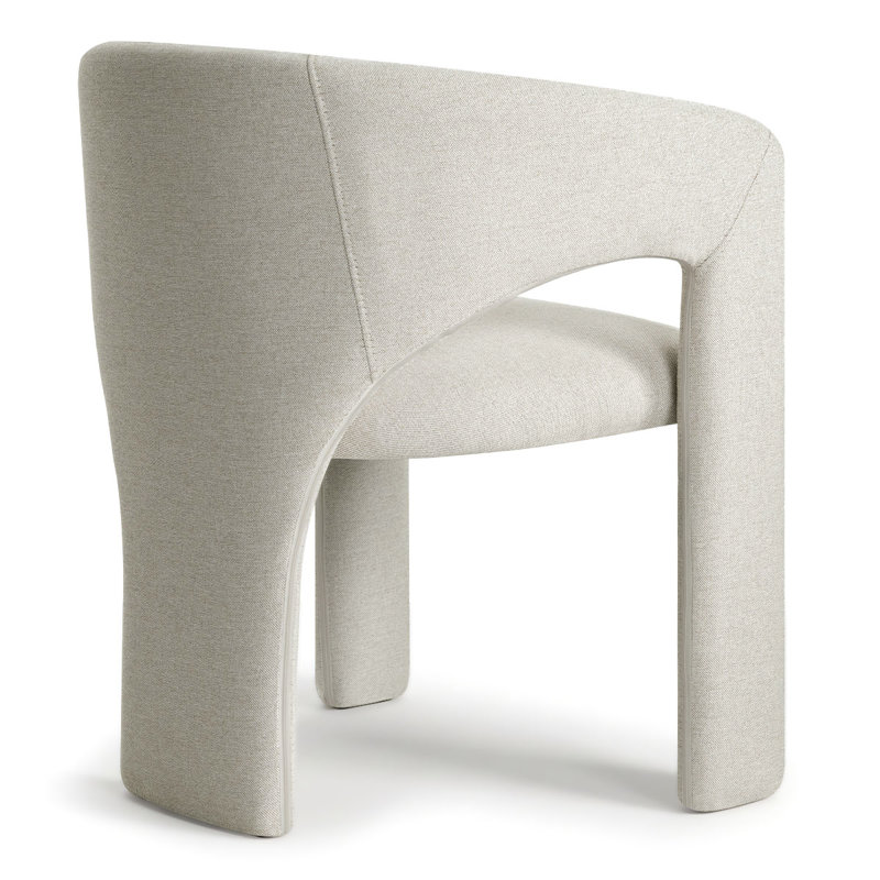 Ensemble de 4 chaises de salle à manger rembourrées Timmy, Beige