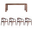 Solid Walnut Dining Table Sets.