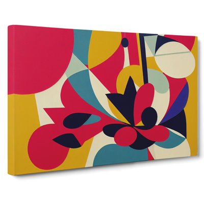 Lovable Abstract Flowers - Wrapped Canvas