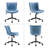 Brionni Leather Swivel Task Chair with Casters-768614422