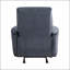 Chaise berçante inclinable Modern Power en velours gris foncé, structure en bois massif, sièges confortables et élégants-232931251