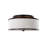 Elzira Linen Semi Flush Mount-18698940