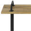 Banc de hall d'entrée en bois de manguier massif de 56 po avec pieds en métal Berkeley-505859687