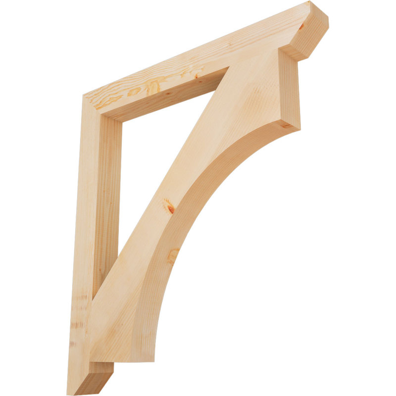 Support en bois Westlake, Sapin de Douglas, 40" H x 3.5" W x 36" D