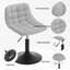 Niyati Swivel Upholstered Adjustable Height Counter Stool-488030772