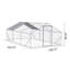 XPT035 Poulailler extérieur en métal grand espace 20 * 10 * 6 pi 3 unités pour une utilisation en extérieur à la ferme