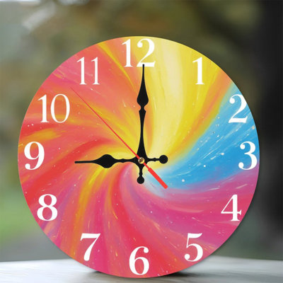 Horloge arc-en-ciel