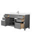 Beckett 66" Freestanding Single Bathroom Vanity with Cultured Marble Top-245638949-237132391-245638944