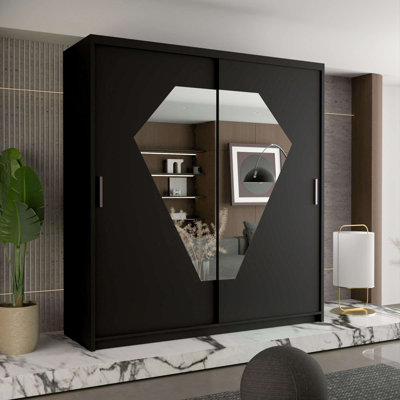 Modern Double Sliding Door Wardrobe