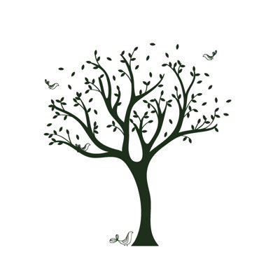Décalcomanie murale arbre tweet