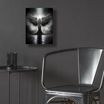 Art mural en verre épique «Lone Angel» par KIR.DART