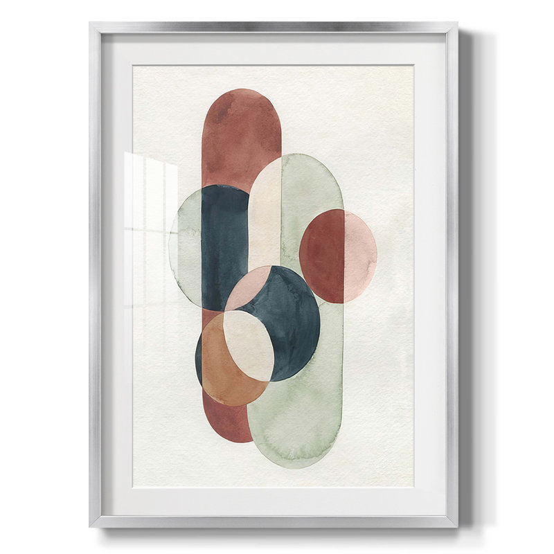 Loops and Bonds I - Impression encadrée, H 25,5 po x l 17,5 po, Argent argent
