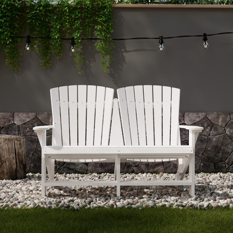 Heritage Double Adirondack Chair, White