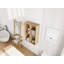 Petites tablettes de rangement murales de 24 pouces, convenant à une petite salle de bain, un bureau ou une pièce de rangement