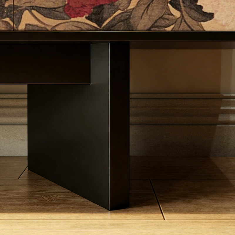 Buffet de style rétro et minimaliste, Noir