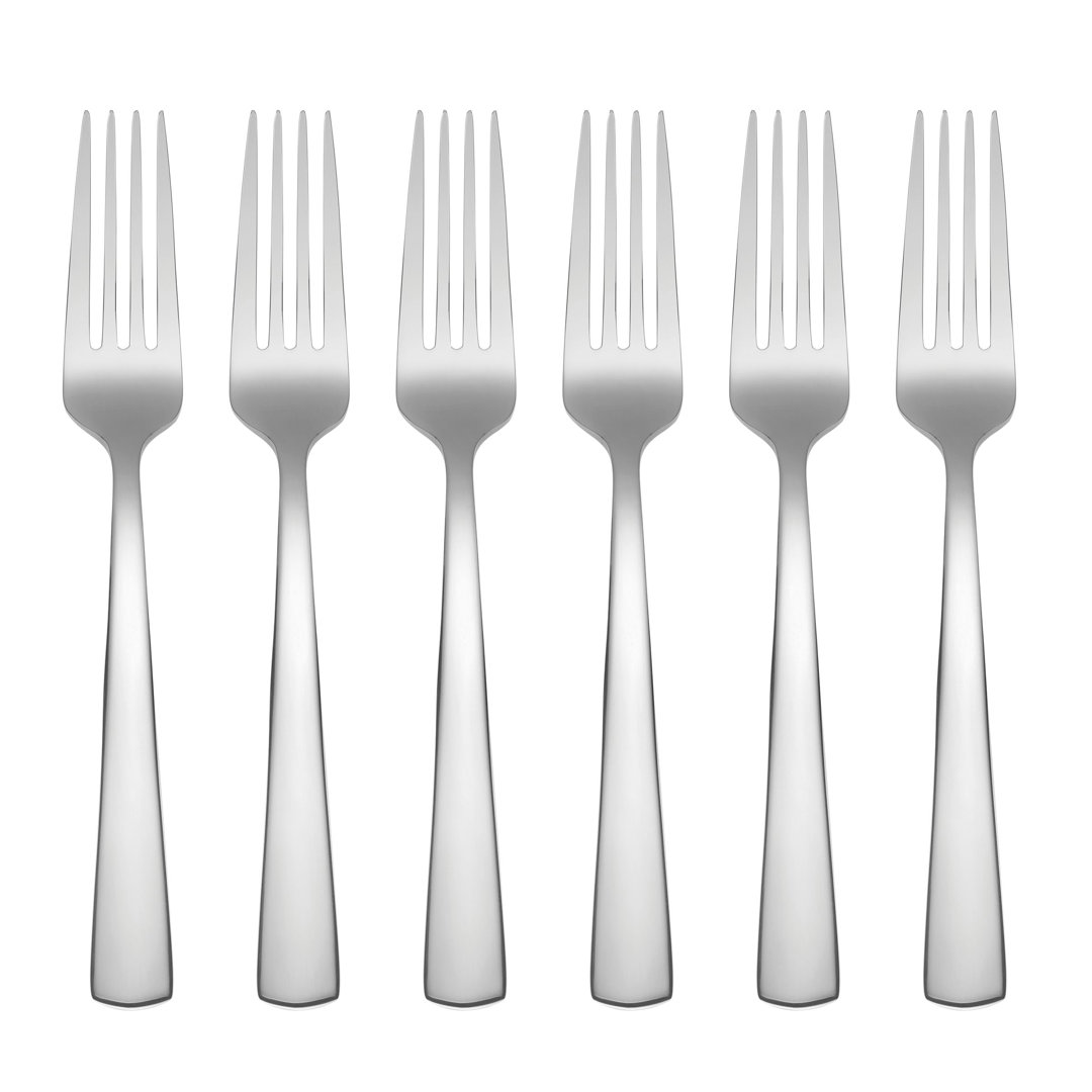 Oneida Aptitude Flatware Dinner Fork Set, 18/0 Stainless Steel (Set of 6) Oneida