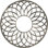 32"OD x 11"ID x 1"P Cannes Architectural Grade PVC Pierced Ceiling Medallion, Antiqued Warm Silver