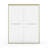 56" - 60" W X 72" H Double Sliding Shower Door, Semi-Frameless Bypass Bathroom Sliding Door With 1/4" (6Mm) Tempered Glass For Walk-In Shower
