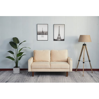 Causeuse luxueuse et confortable avec rembourrage en mousse haute densité et structure en bois massif, idéale pour se détendre dans toute maison moderne