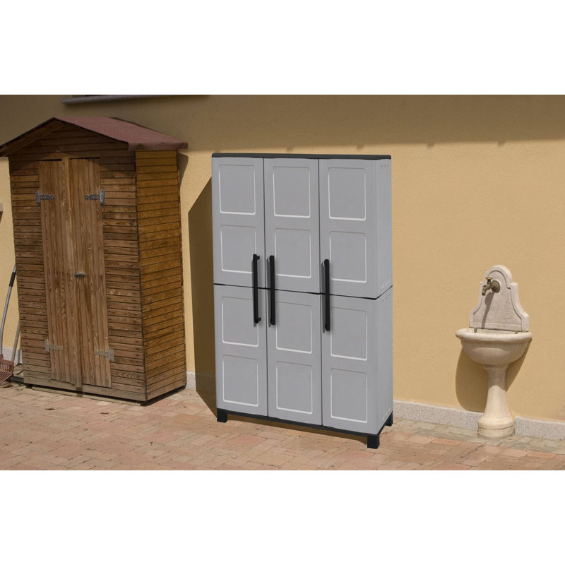 Plastic 3 - Door Rectangle Accent Cabinet