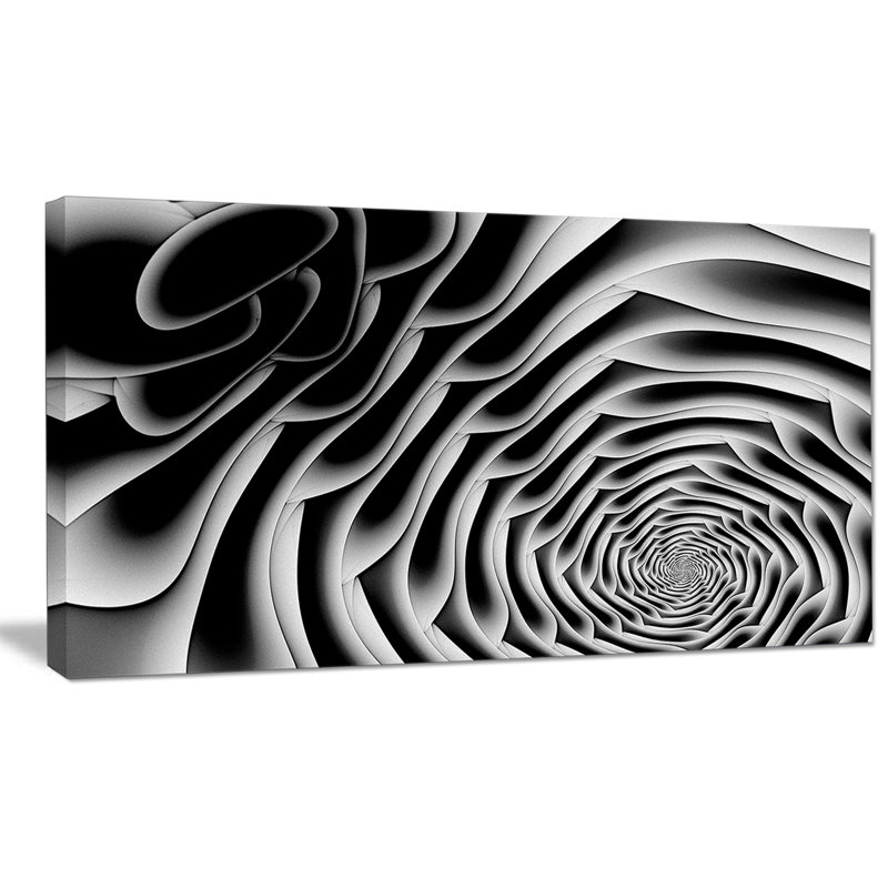 «White Flower Shaped Fractal», impression sur toile, H 16 po x l 32 po x P 1 po