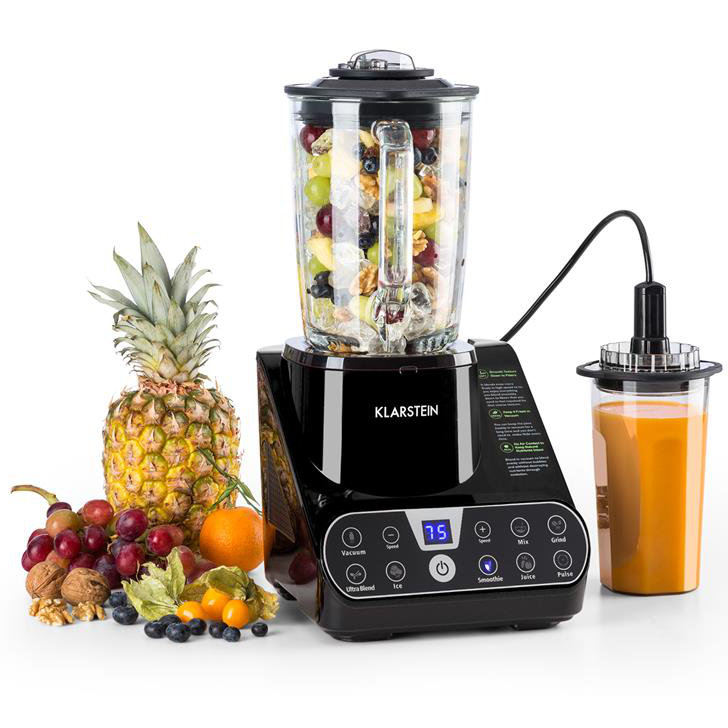 Klarstein 6 Speed 1500ml Countertop Blender, Black
