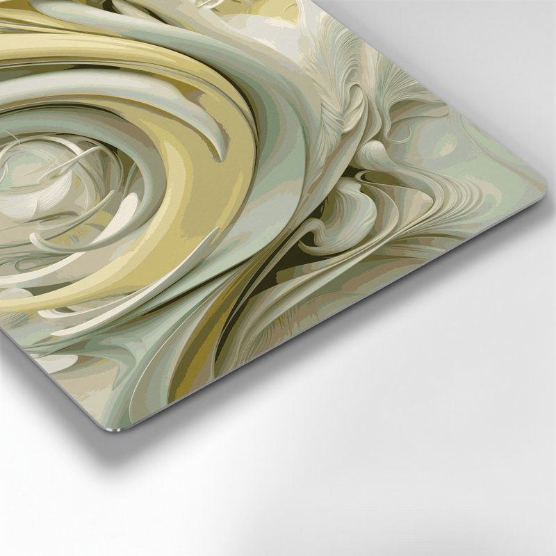 «Biomorphic Abstraction 94», art mural en métal brun, H 11 po x l 14 po