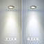 White Mini Indoor Outdoor Recessed LED Puck Light, 3000K