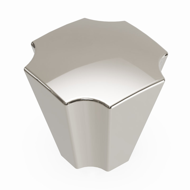 Monarch 1.13" x 1.13" Square Knob, Polished Nickel