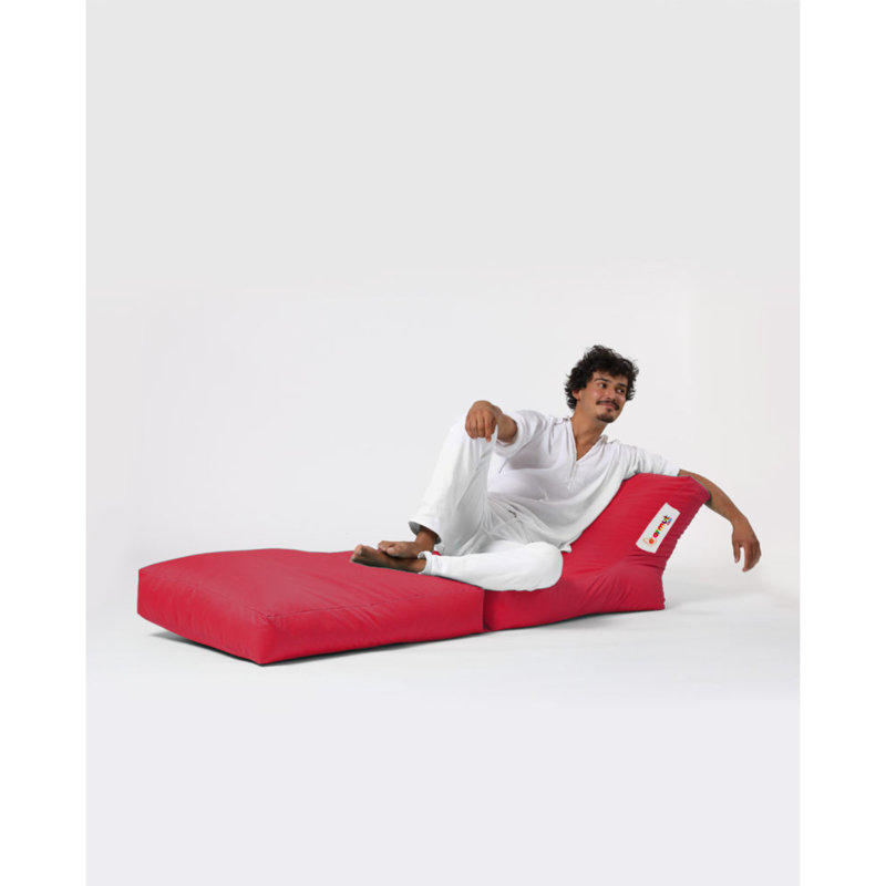 Polyester Outdoor Friendly Bean Bag, Red 100% Polyester