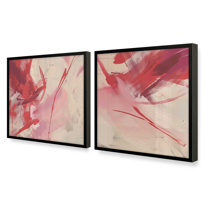 "Rosy Rhapsody" par Golden Glow Interiors 2 - Pièces sur papier, Noir satiné, H 17 po x l 17 po