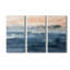 Lake Sunrise - peinture sur toile tendue 3 pièces-1283195157