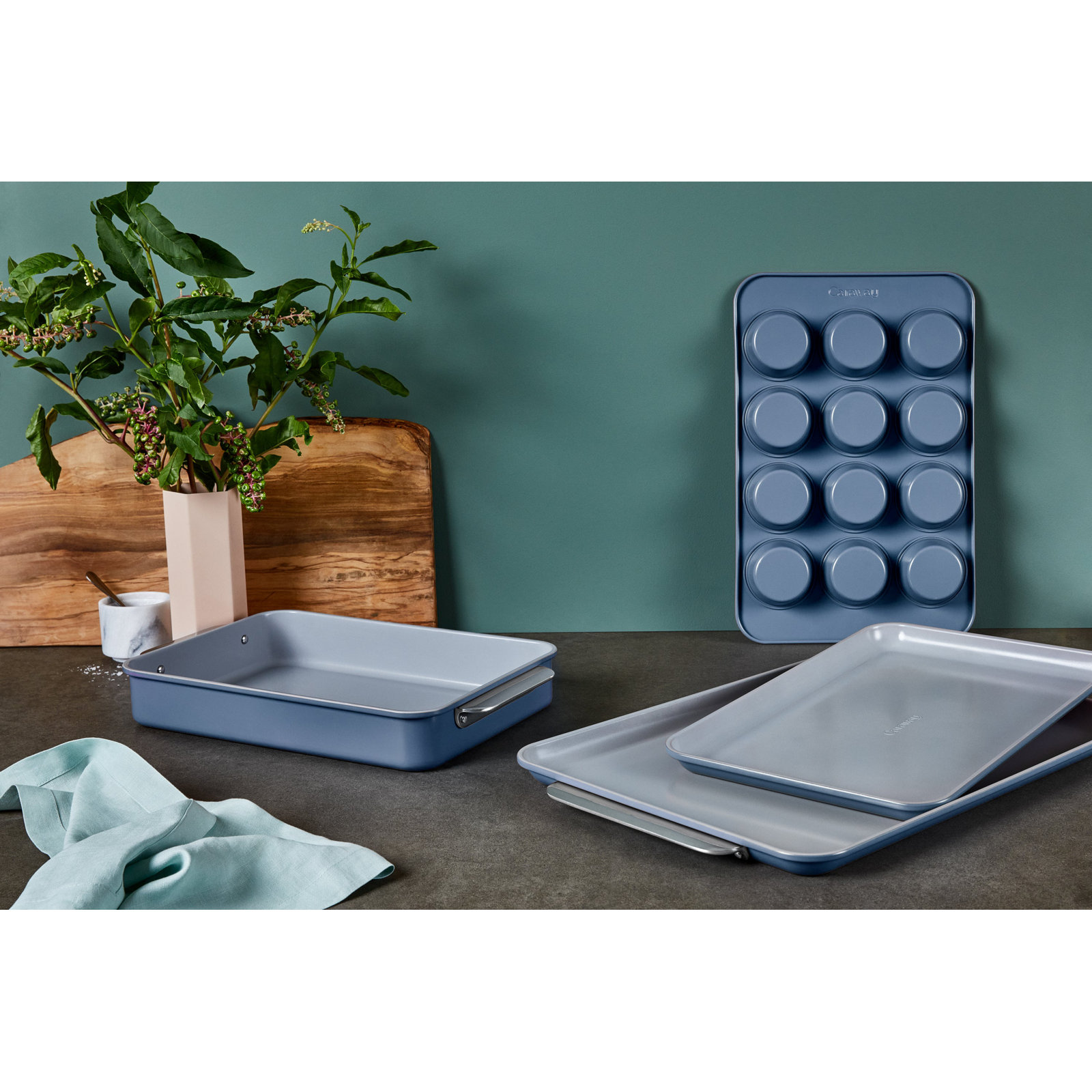Caraway Nonstick Bakeware Set, Navy