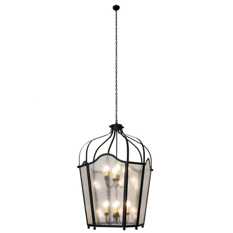 Citadel 12 - Light Chandelier, Textured Black