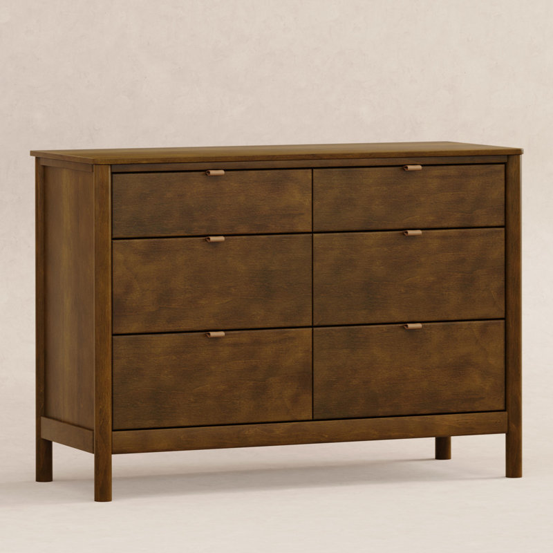 Bondi 6 Drawer Double Dresser, Brown