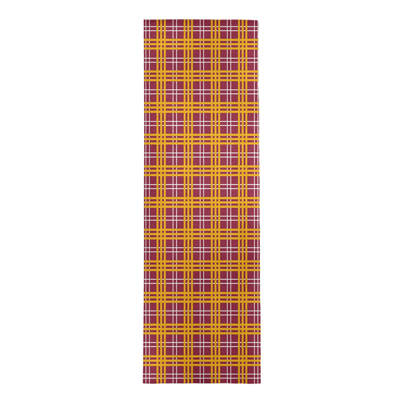 Tapis rouge à carreaux, Tapis de couloir 2 pi 6 po x 8 pi